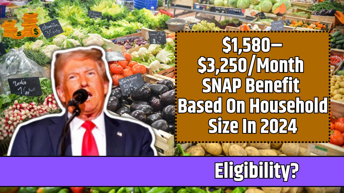 $1,580–$3,250/Month SNAP Benefit Based On Household Size In 2024