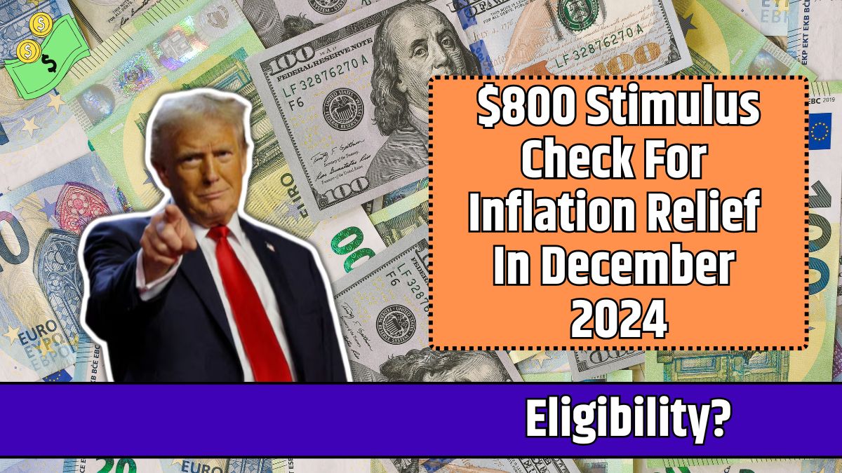 $800 Stimulus Check For Inflation Relief In December 2024