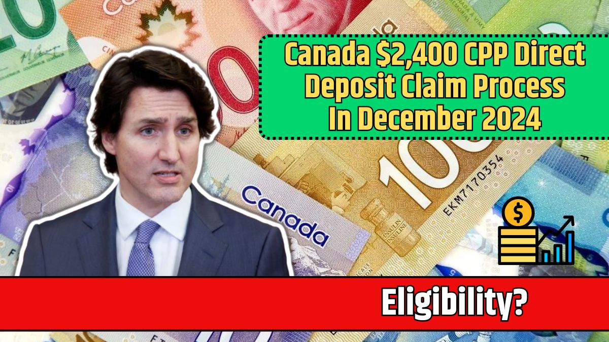 Canada $2,400 CPP Direct Deposit Claim Process In December 2024