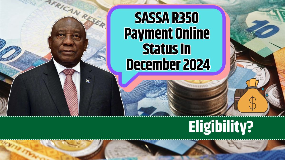 SASSA R350 Payment Online Status In December 2024