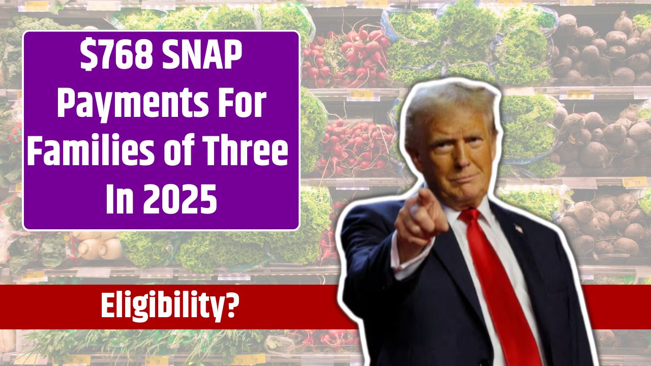 $768 SNAP Payments For Families of Three In 2025